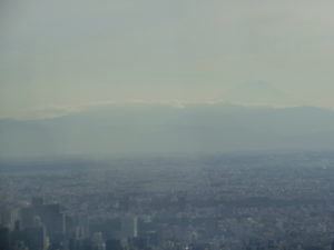 うっすら富士山